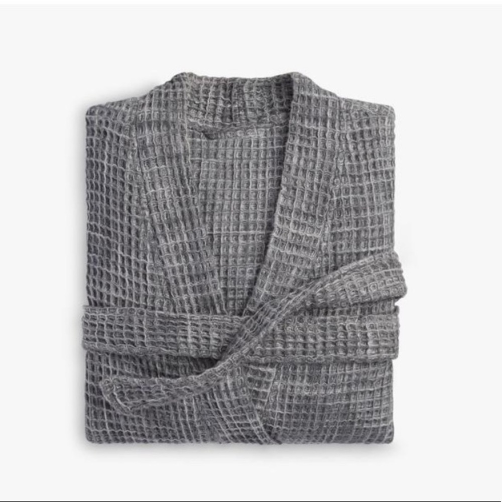 Parachute Turkish Cotton Waffle Robe Grey